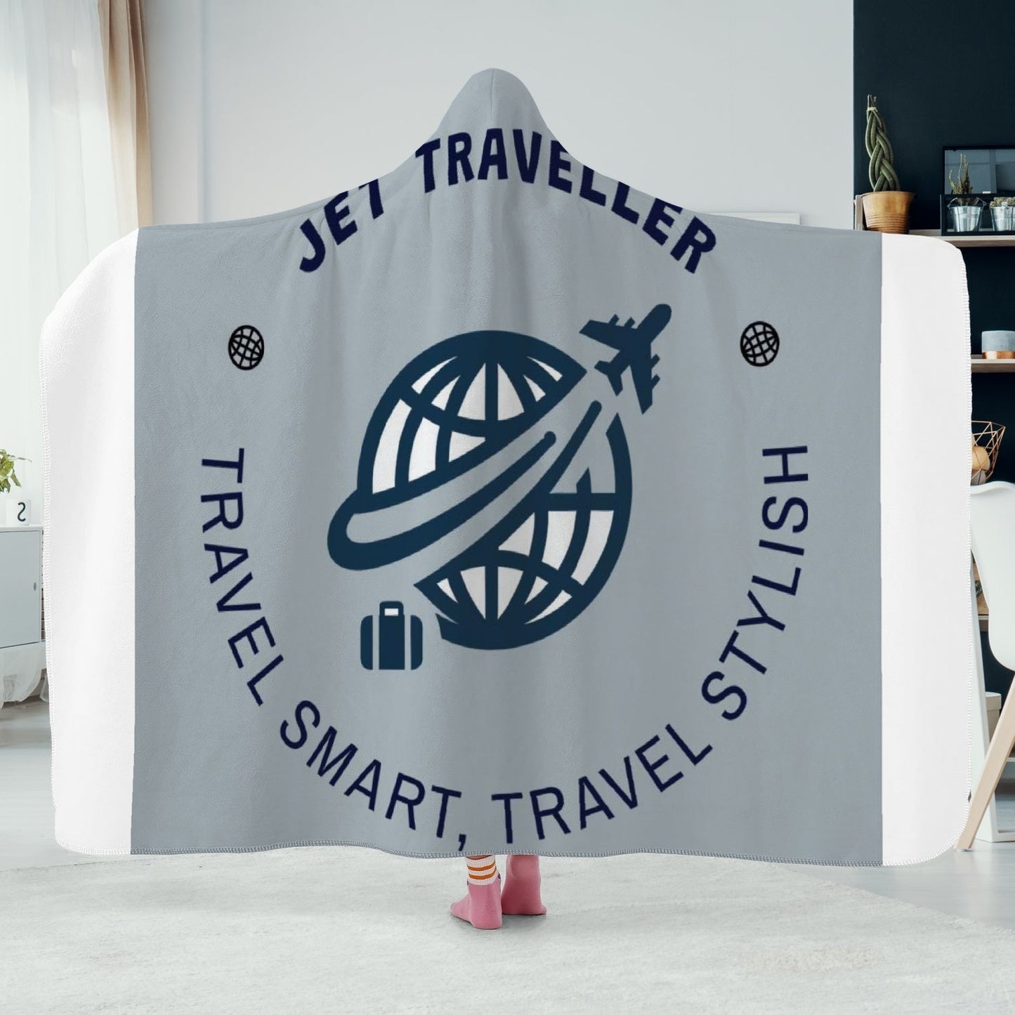 Hoodie Blanket - Jet Traveller